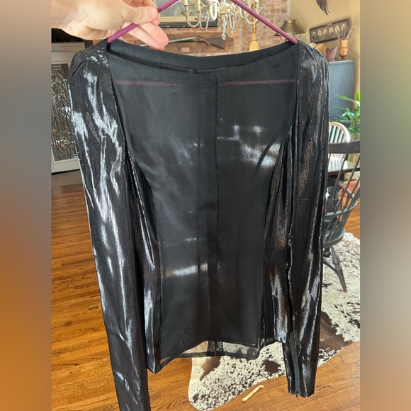 Carolina Herrera Black Sheer One of a kind Runway Blouse. - Picture 5 of 8